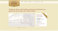 Desktop Screenshot of gerberei-sperr.de