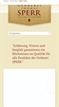 Mobile Screenshot of gerberei-sperr.de